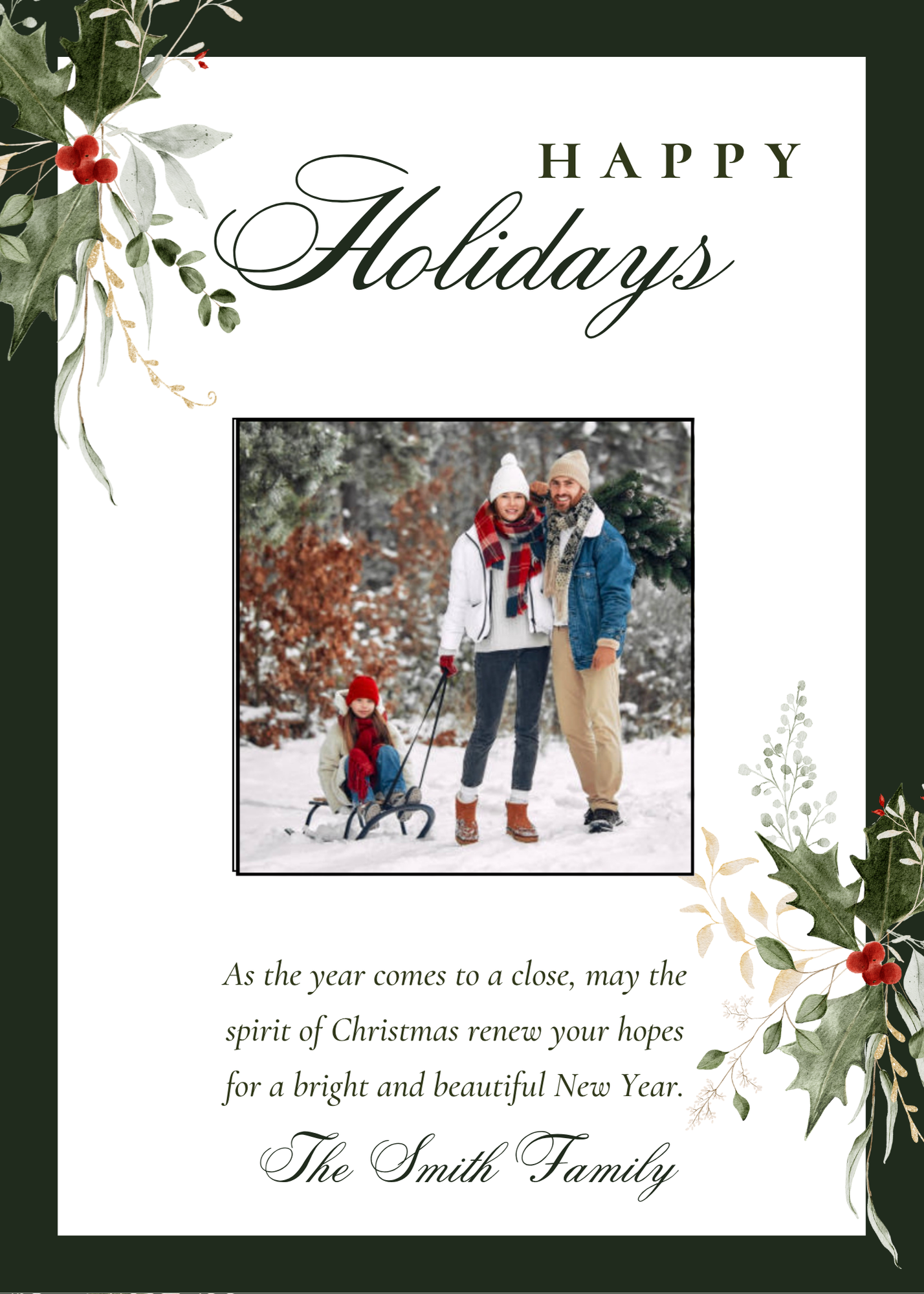 Christmas Card Magnets