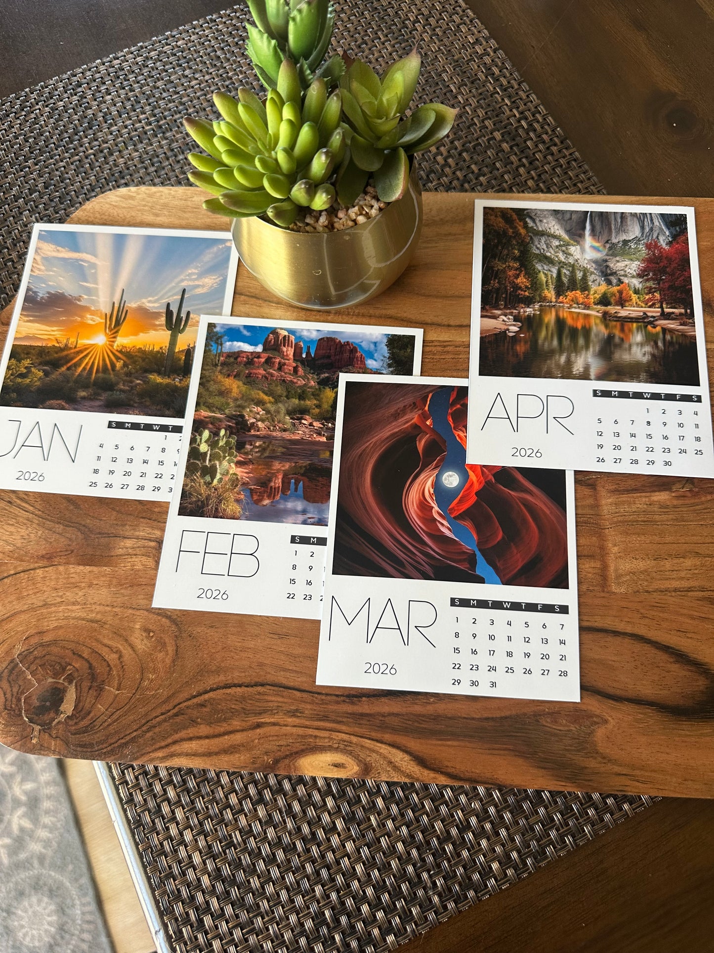 Vinyl Custom Photo Calendar 4" x 5"