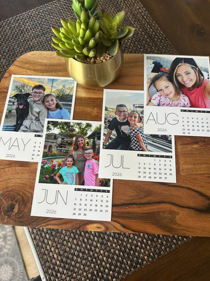 Vinyl Custom Photo Calendar 4" x 5"