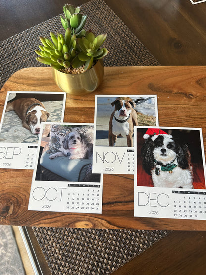 Vinyl Custom Photo Calendar 4" x 5"