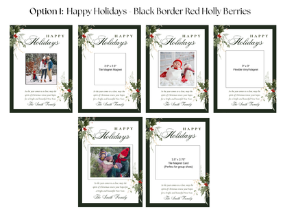 Christmas Card Magnets