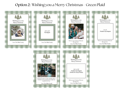 Christmas Card Magnets