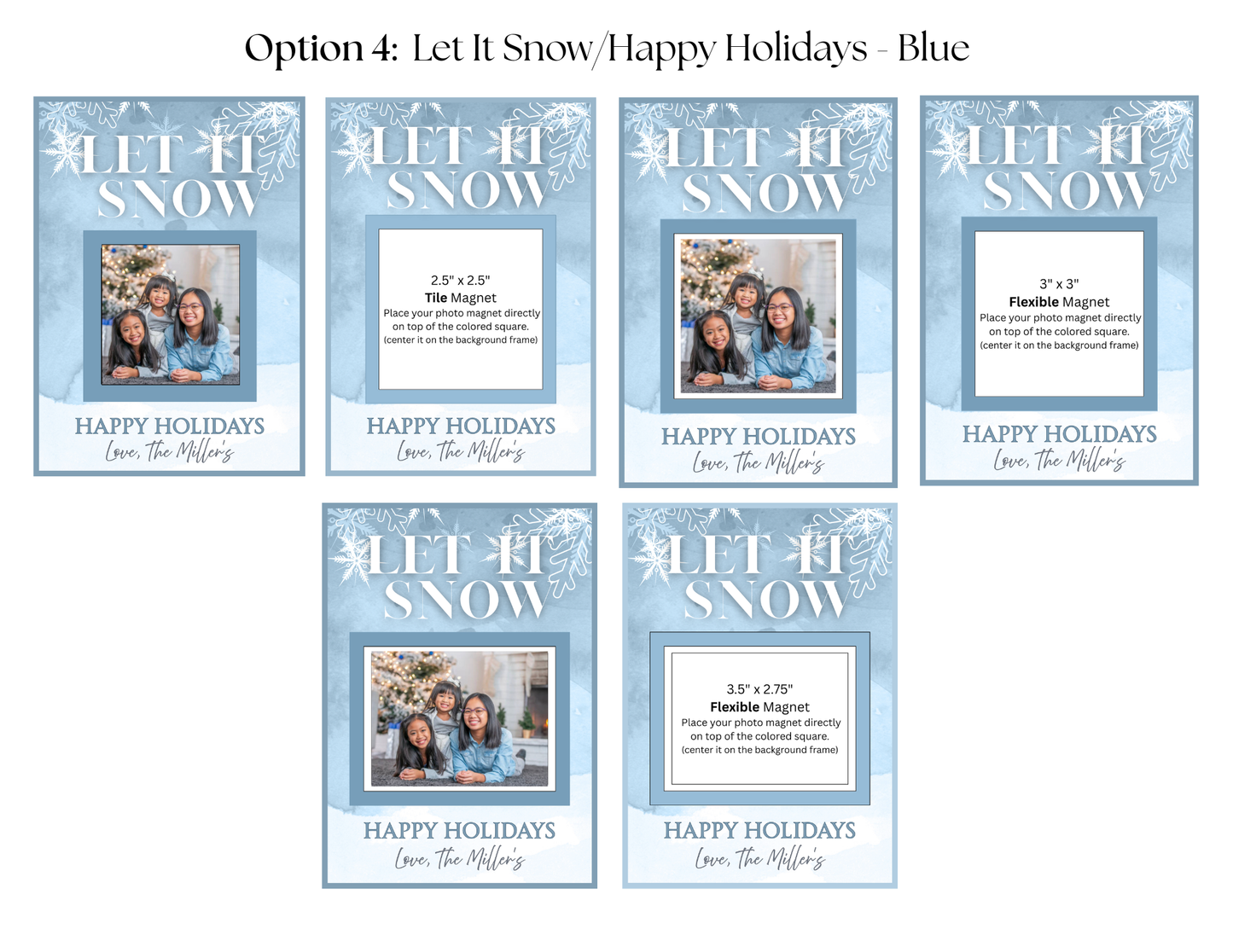 Christmas Card Magnets