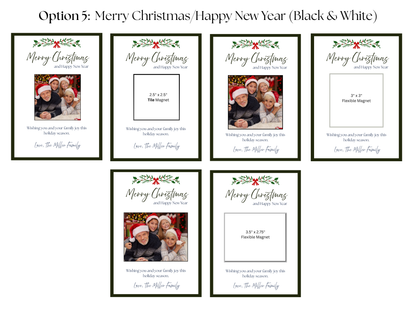 Christmas Card Magnets